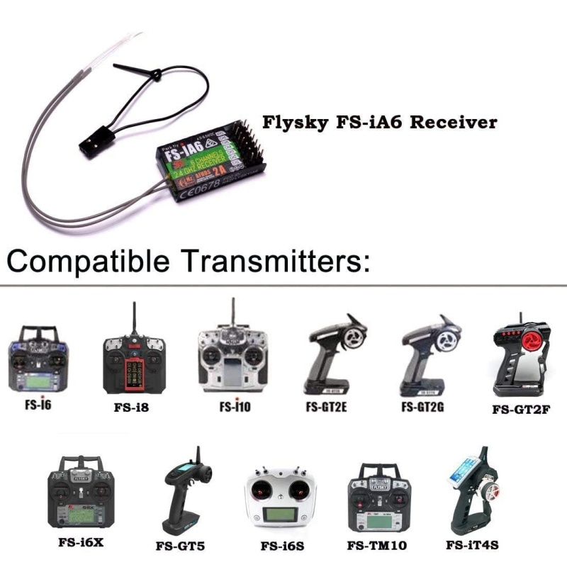 Flysky FS-IA6 Receiver 6CH Dua - Drone Racing Antenna ulasan dan harga