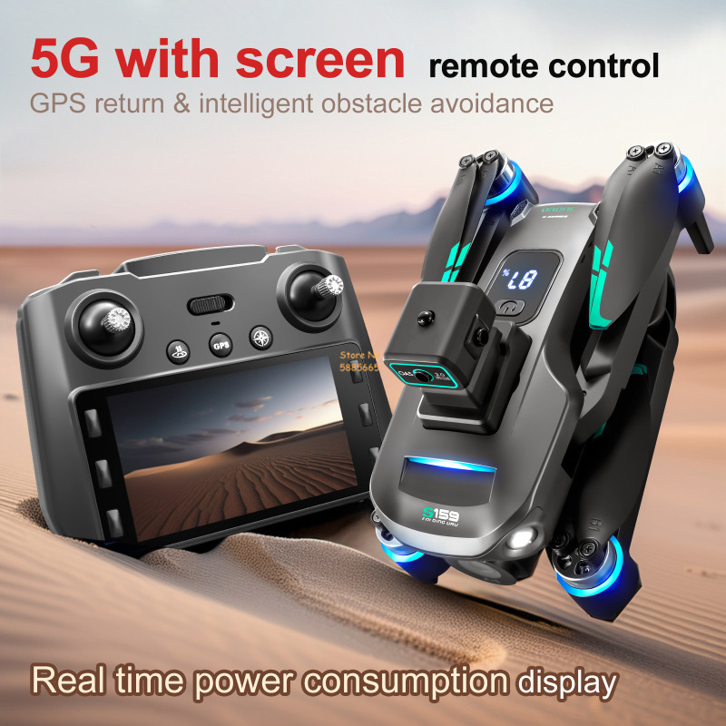 8K Dual Camera 5G WIFI FPV Rem - Drone Racing Camera ulasan dan harga