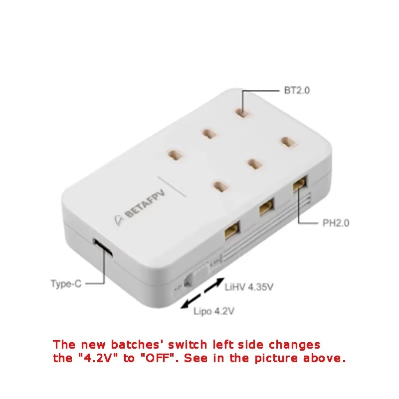 BETAFPV 6 Ports 1S Lipo Batter - Drone Racing Charger ulasan dan harga