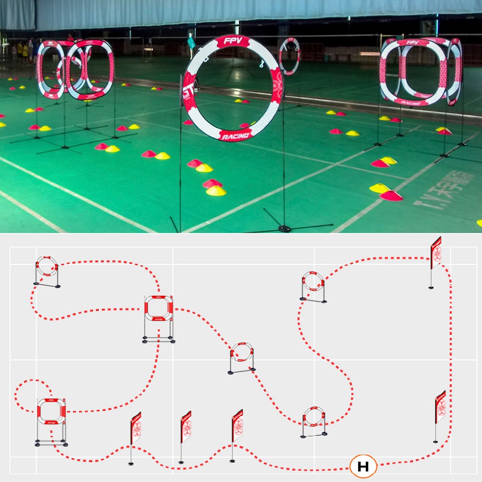 FPV Racing Goal Gate Airplane  - Drone Racing Flag ulasan dan harga